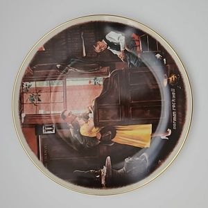 The Gorham Collector's Society The Marriage License Norman Rockwell Plate